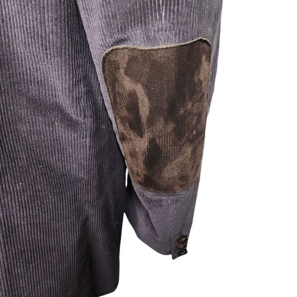 Vintage 80s Circle S Corduroy Leather Elbow Patch Blazer Mens 46 Brown Western - Picture 5 of 6